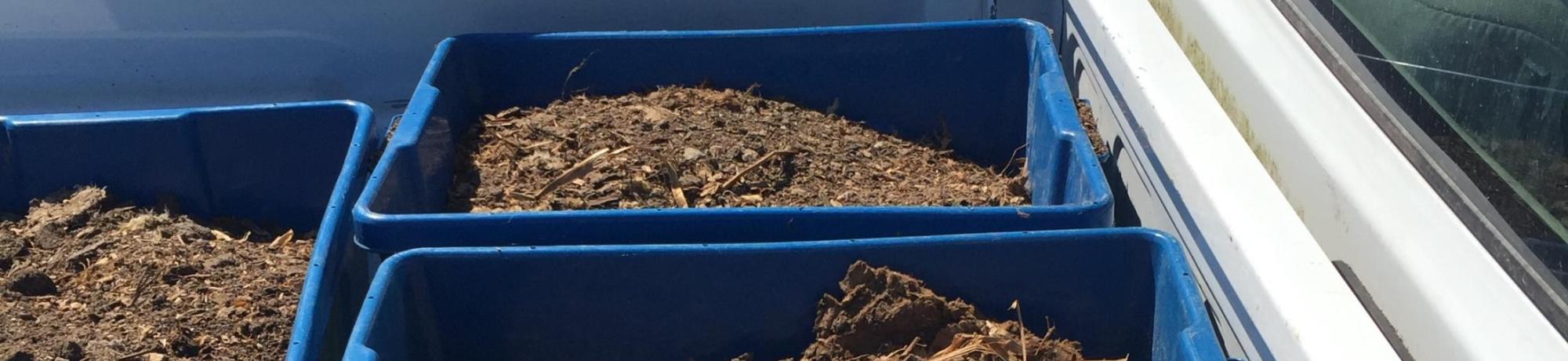Soil in truck landscape 